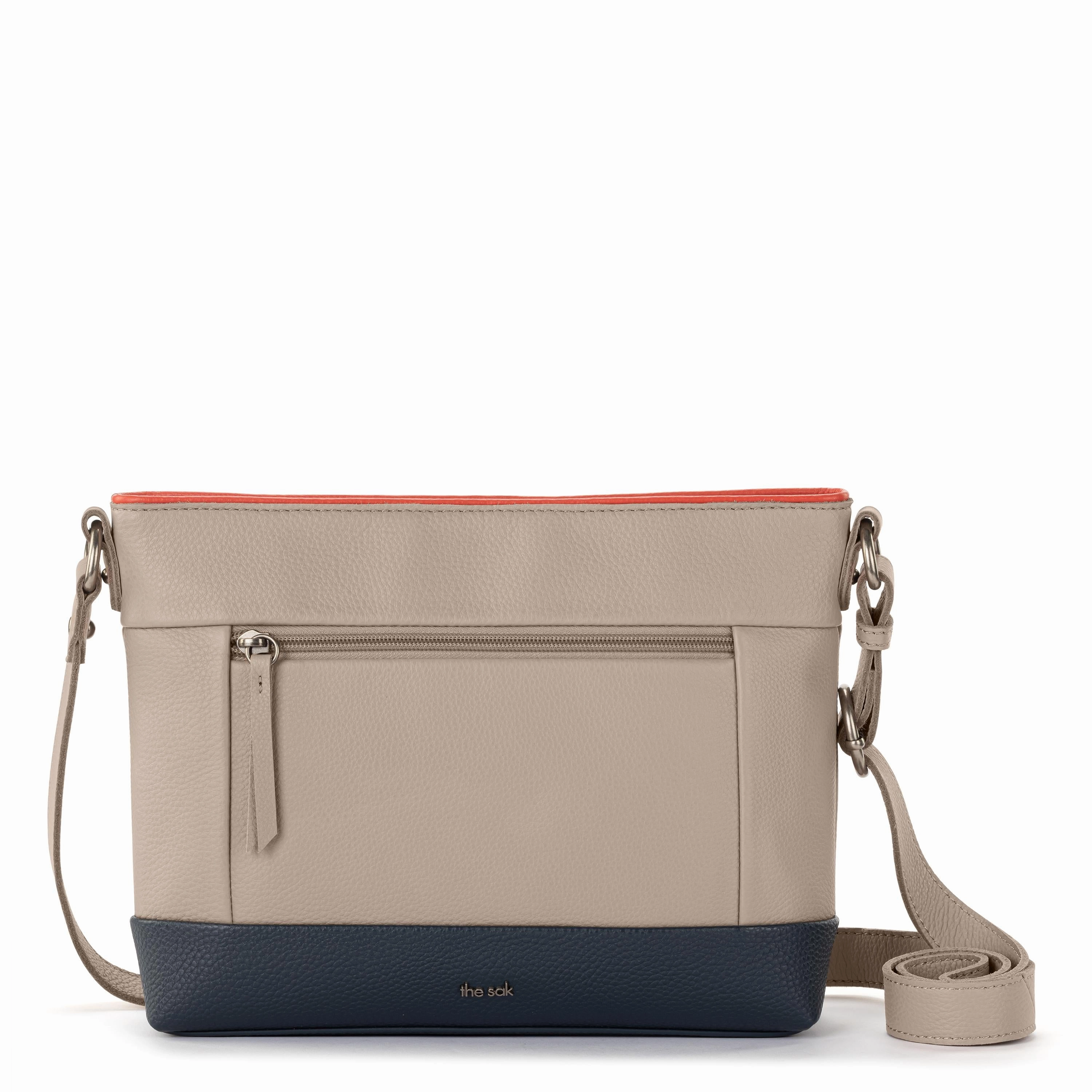 Melrose Crossbody - Leather - Sand Horizon Block
