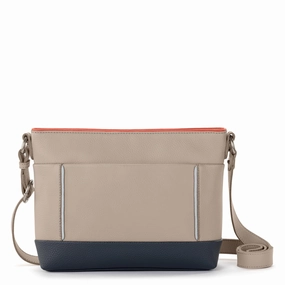 Melrose Crossbody - Leather - Sand Horizon Block