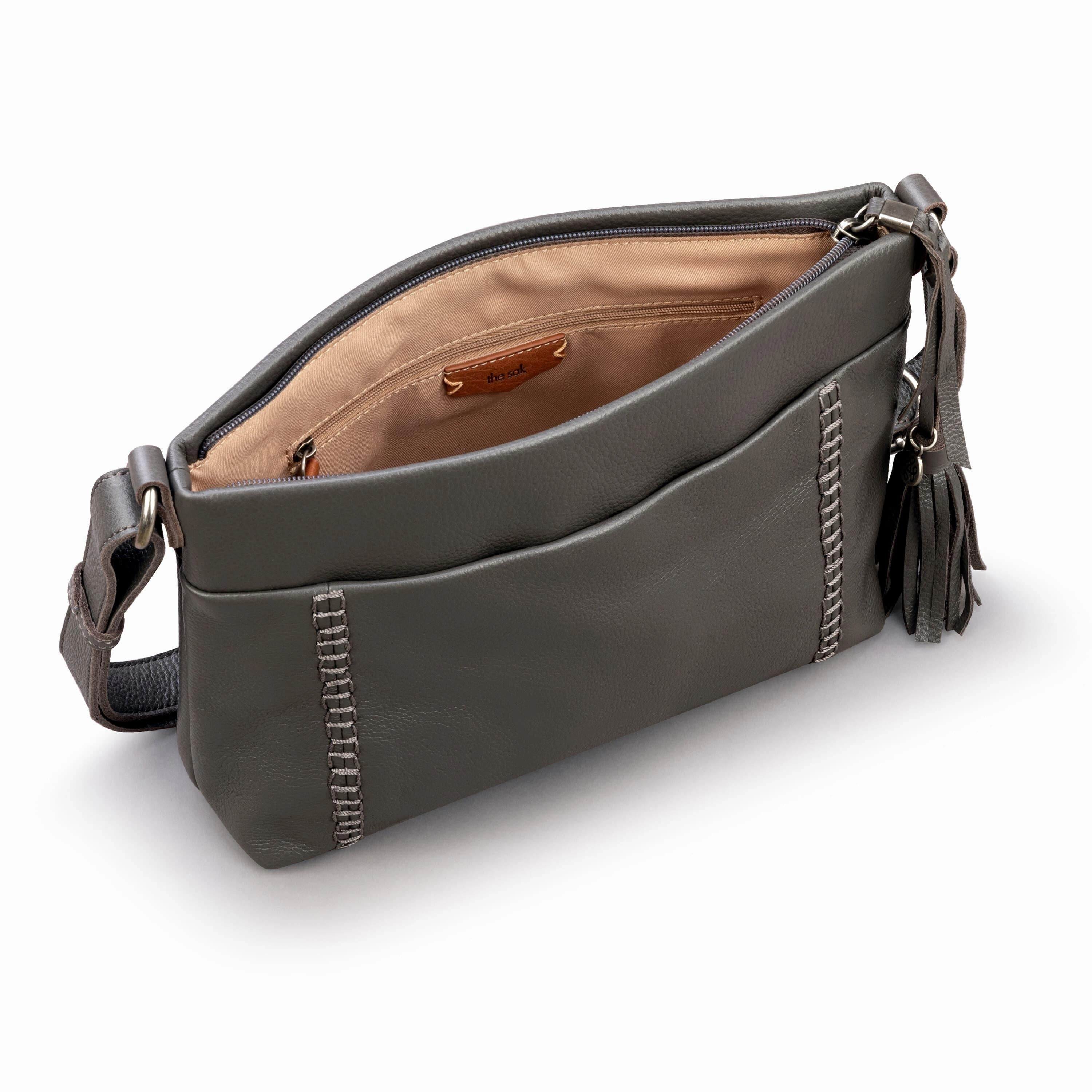 Melrose Crossbody - Leather - Slate