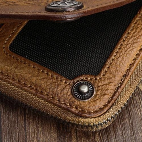 Mens Keyring Wallet Cool Biker Chain Wallet Keyring Wallet Leather Wristlet Clutch Wallet