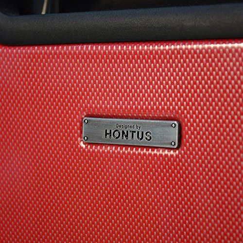 Mia Toro Italy Fibre Di Carbonio Moderno Hardside 28 Inch Spinner Luggage, Red