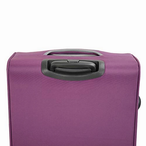 Mia Toro M1136-20In-Blk Italy Sardinia Softside Spinner 20" Carry-On, Black