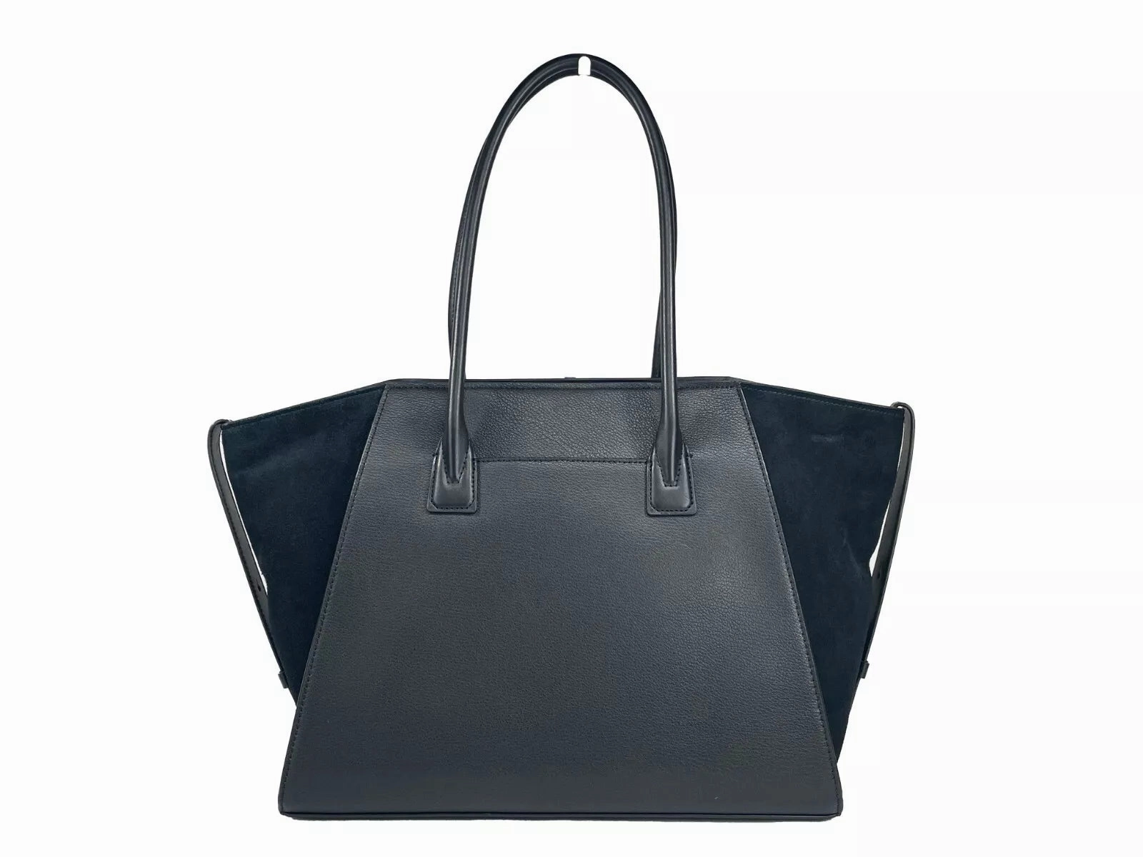 Michael Kors Avril XL Suede Leather Top Zip Satchel Bag Women's