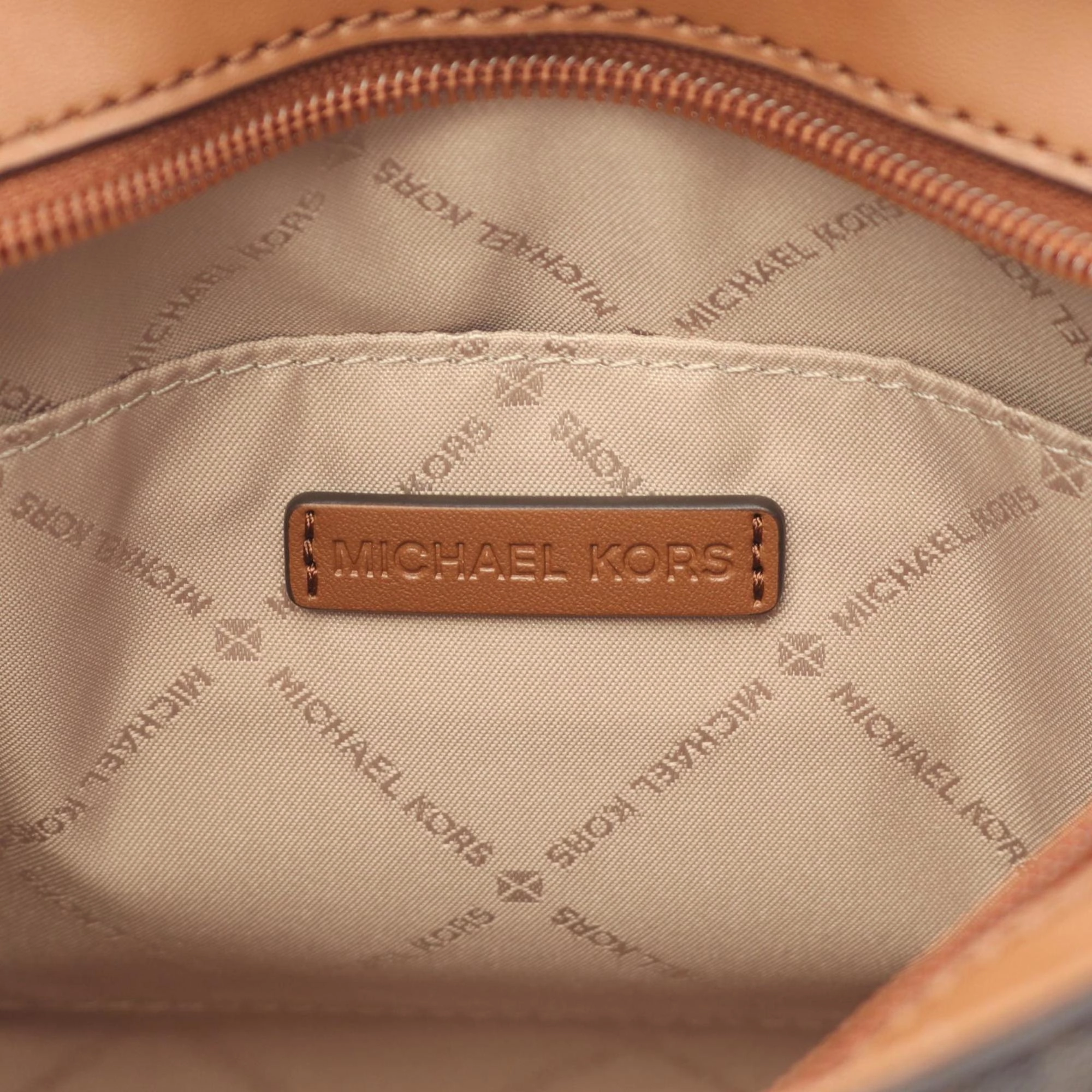 Michael Kors  Coated Canvas Leather Shoulder Bag Weekend Bag (Pre-Owned)