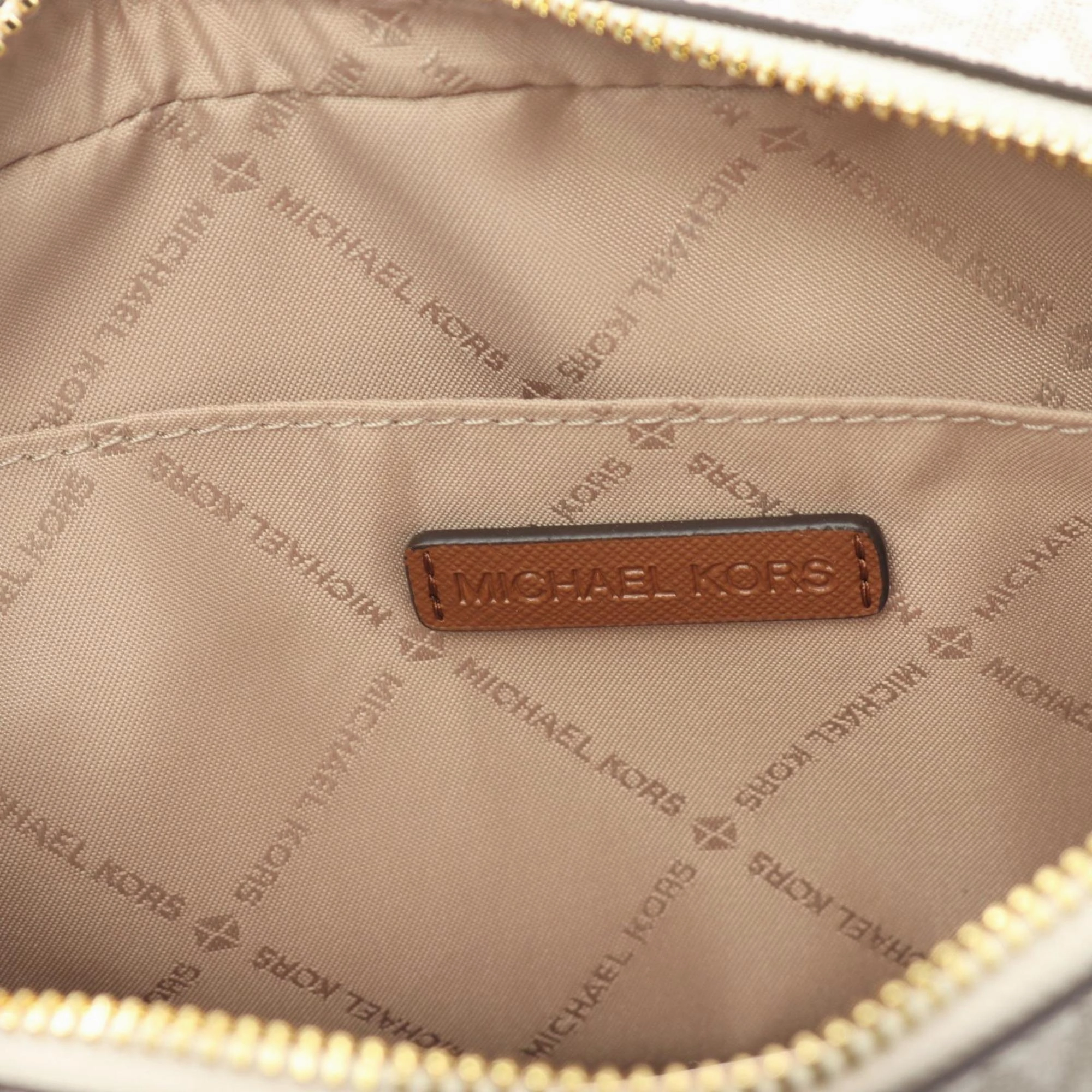 Michael Kors Jet Set   Coated Canvas Leather Shoulder Bag