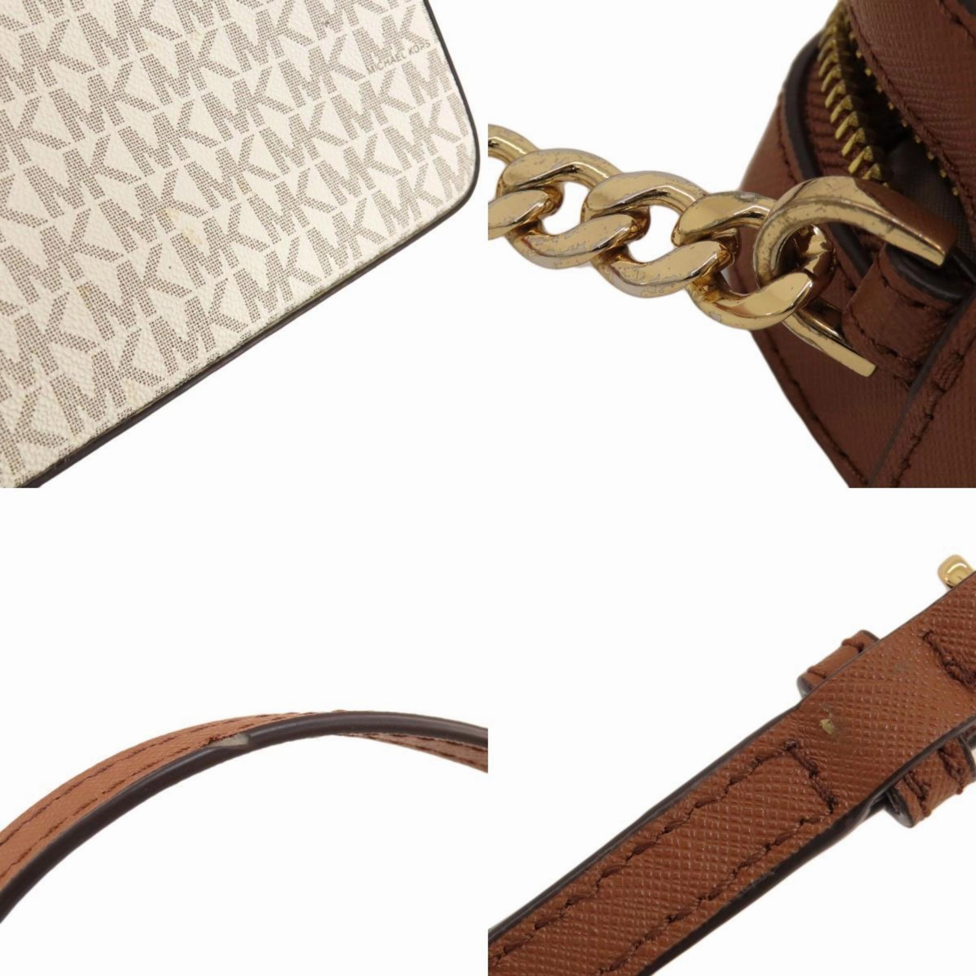 Michael Kors Jet Set Canvas Shoulder Bag (Pre-Owned)