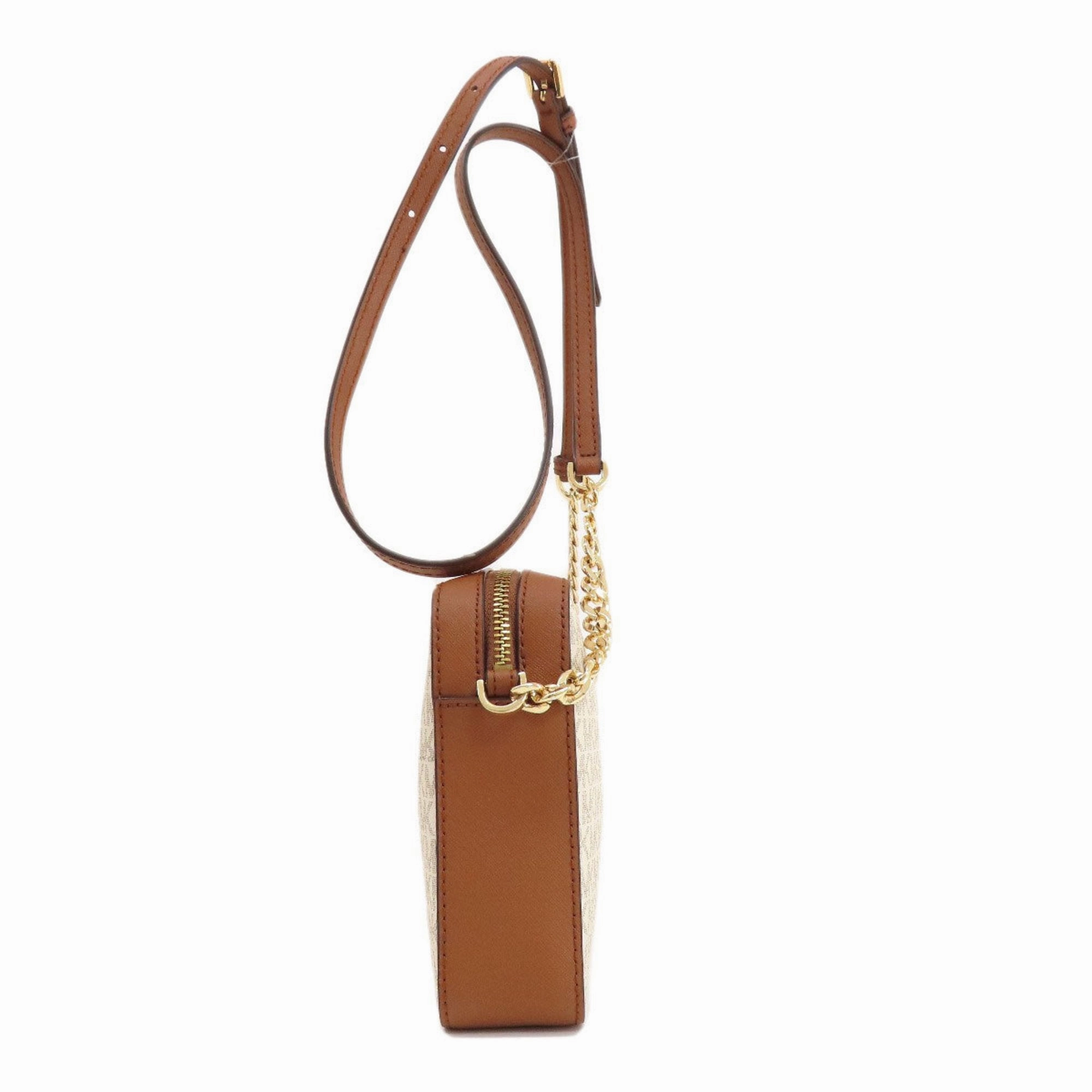 Michael Kors Jet Set Canvas Shoulder Bag (Pre-Owned)