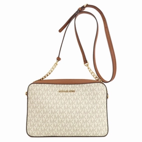 Michael Kors Jet Set Canvas Shoulder Bag (Pre-Owned)