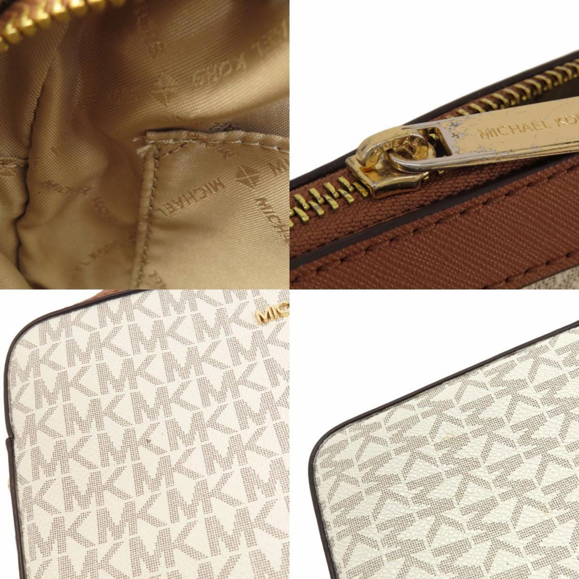 Michael Kors Jet Set Canvas Shoulder Bag (Pre-Owned)