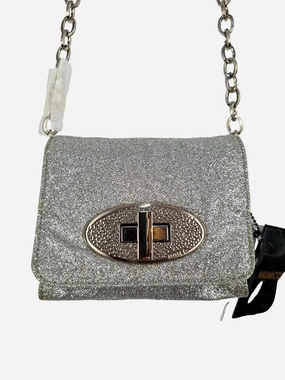 Mimco Aphrodite Teensy Silver Glitter Mini Bag Size None