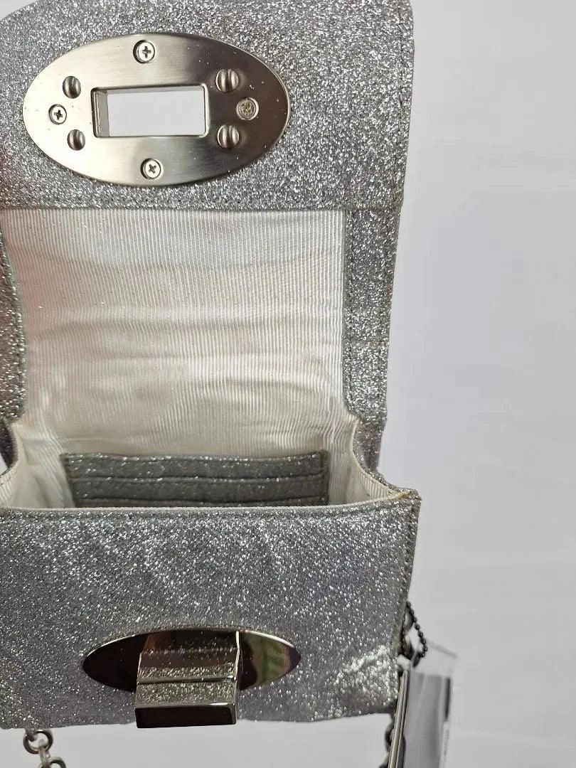 Mimco Aphrodite Teensy Silver Glitter Mini Bag Size None