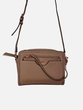 Mimco Taupe Boxy Crossbody Bag