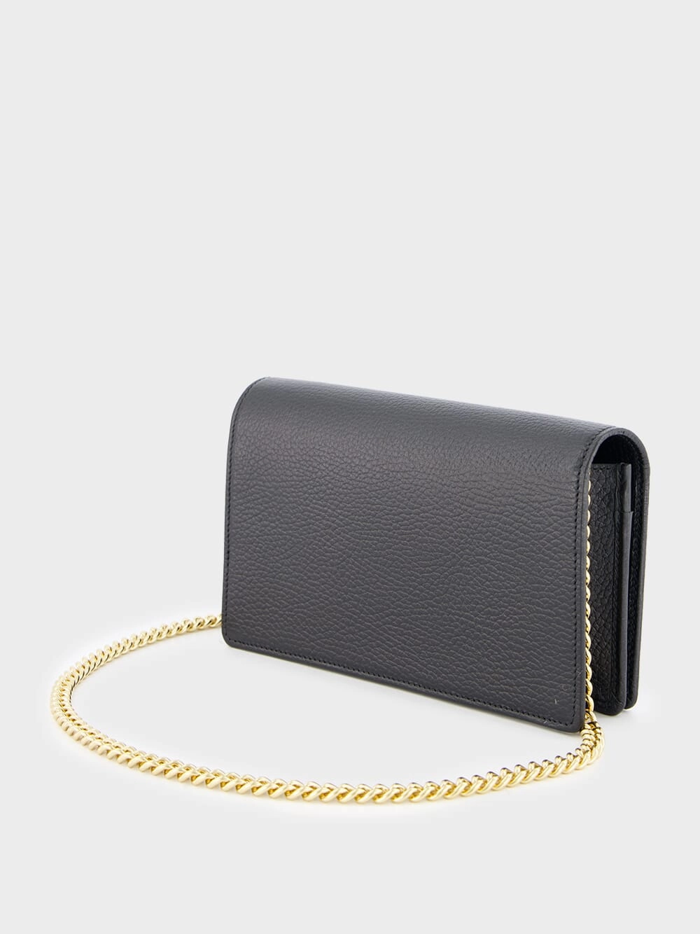 Mini Chain Black Leather Bag
