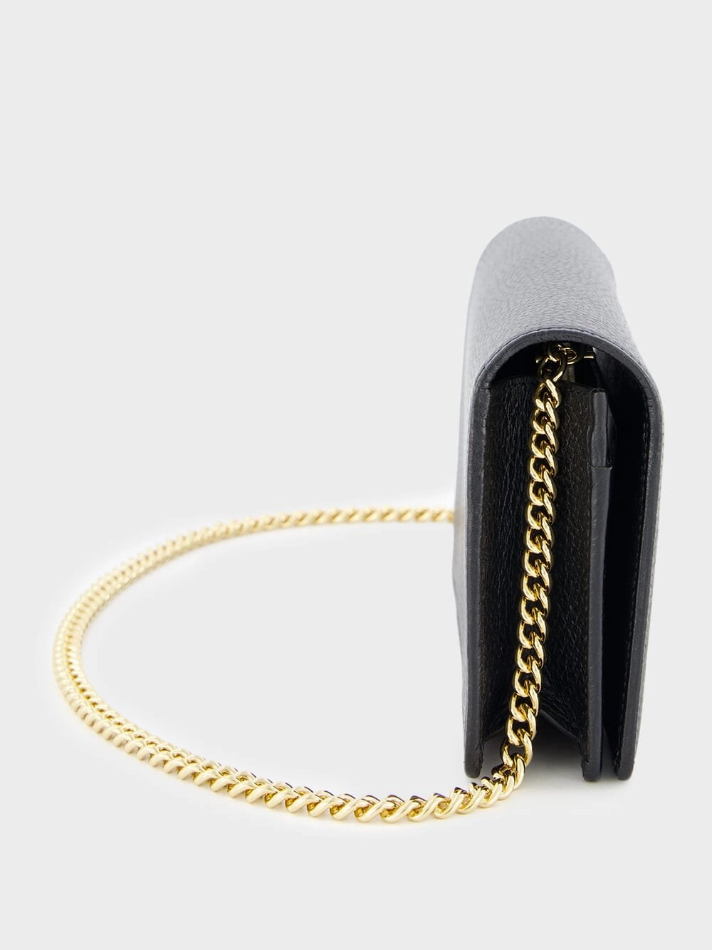 Mini Chain Black Leather Bag