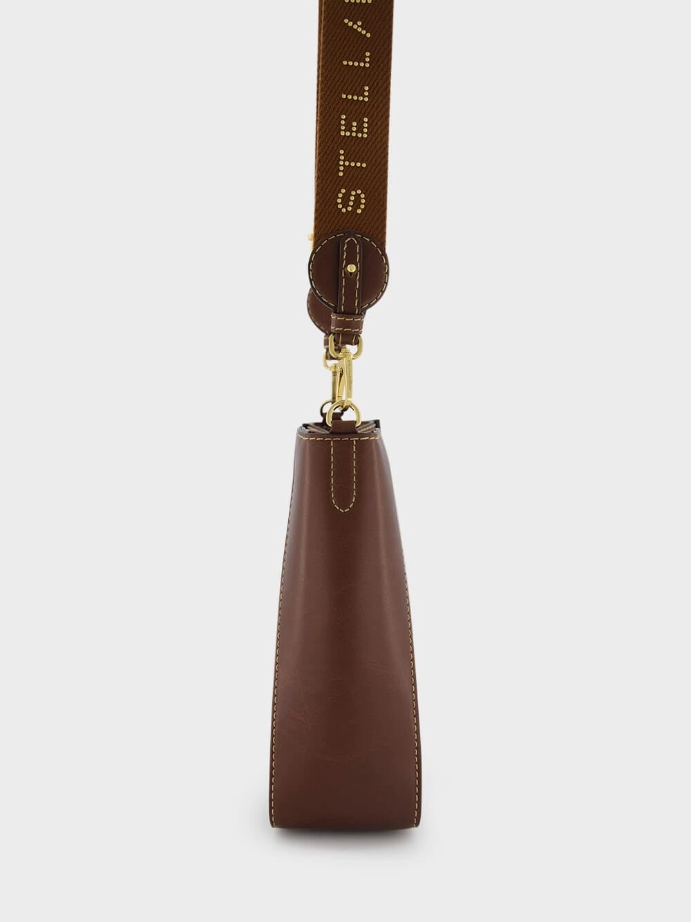 Mini Frayme Bucket Logo-Plaque Bag