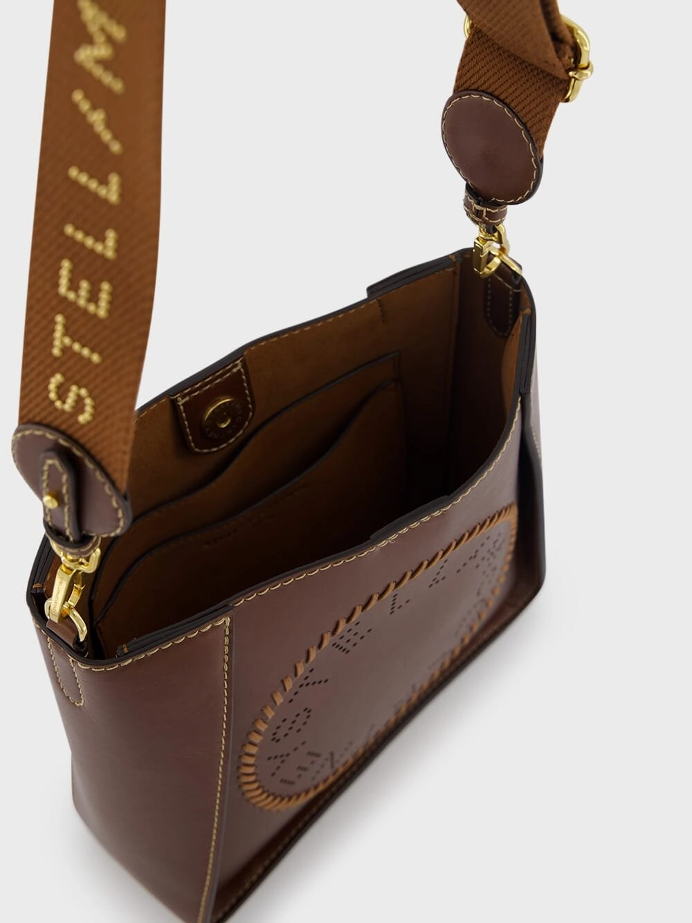 Mini Frayme Bucket Logo-Plaque Bag