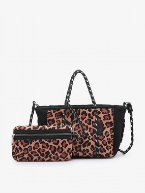 Mini Neoprene Bag In Brown