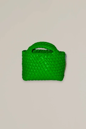 Mini Woven Bag In Green