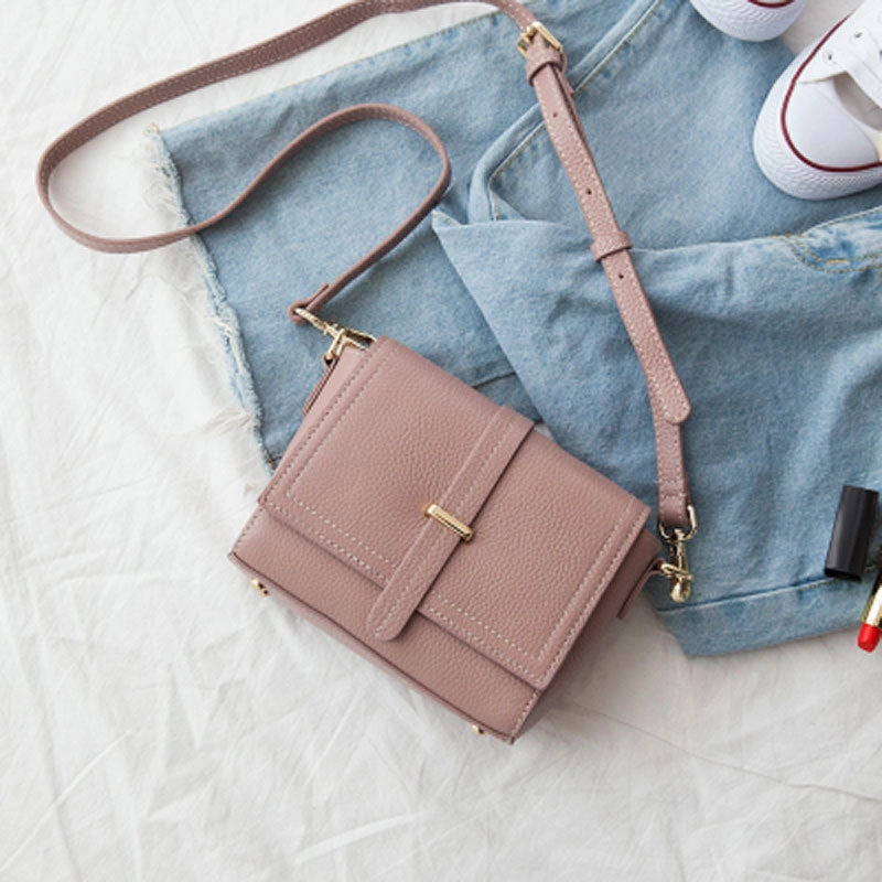 Minimalist Leather Womens Stylish Small Shoulder Bag Crossbody Purse for Women