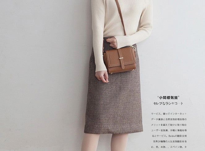 Minimalist Leather Womens Stylish Small Shoulder Bag Crossbody Purse for Women