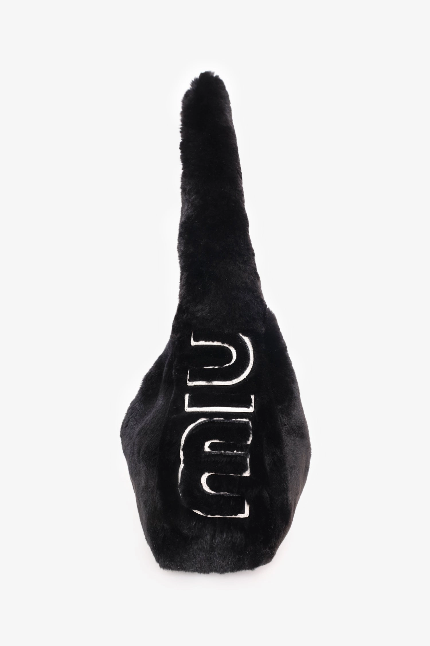 Miu Miu Black Fur Shoulder Bag
