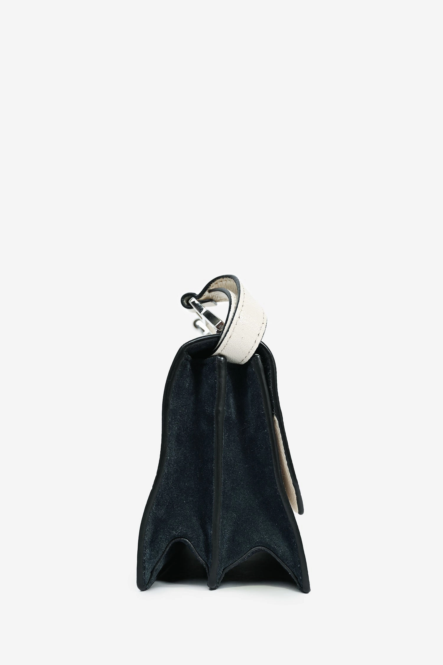 Miu Miu White Leather Logo 'Madras' Small Crossbody Bag