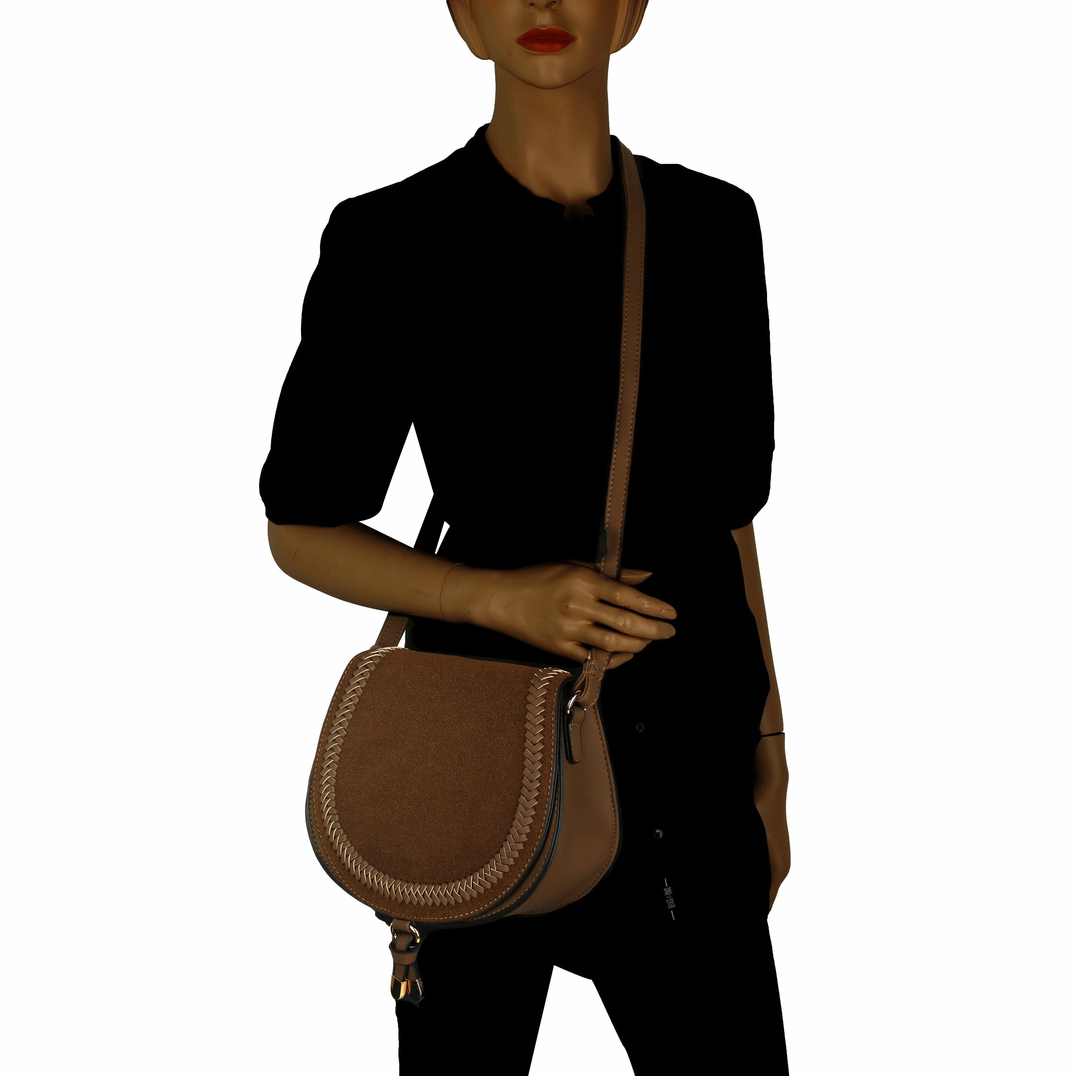 MKF by Mia K. Saddle Crossbody Handbag