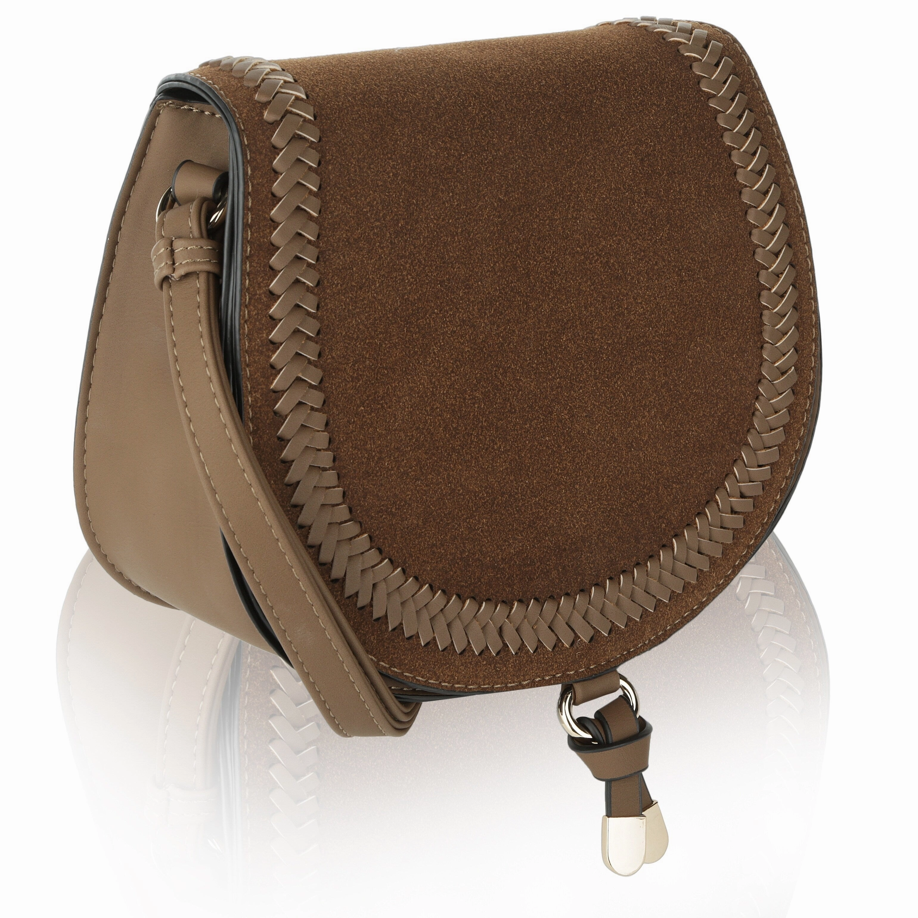 MKF by Mia K. Saddle Crossbody Handbag
