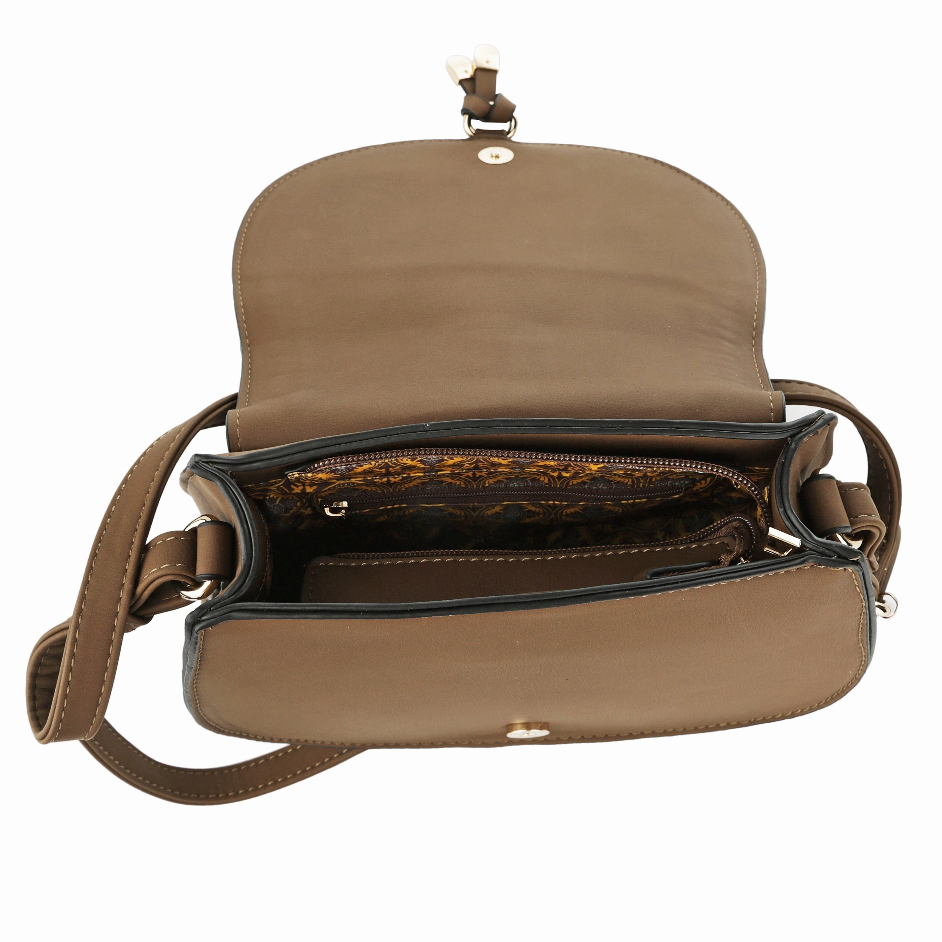 MKF by Mia K. Saddle Crossbody Handbag