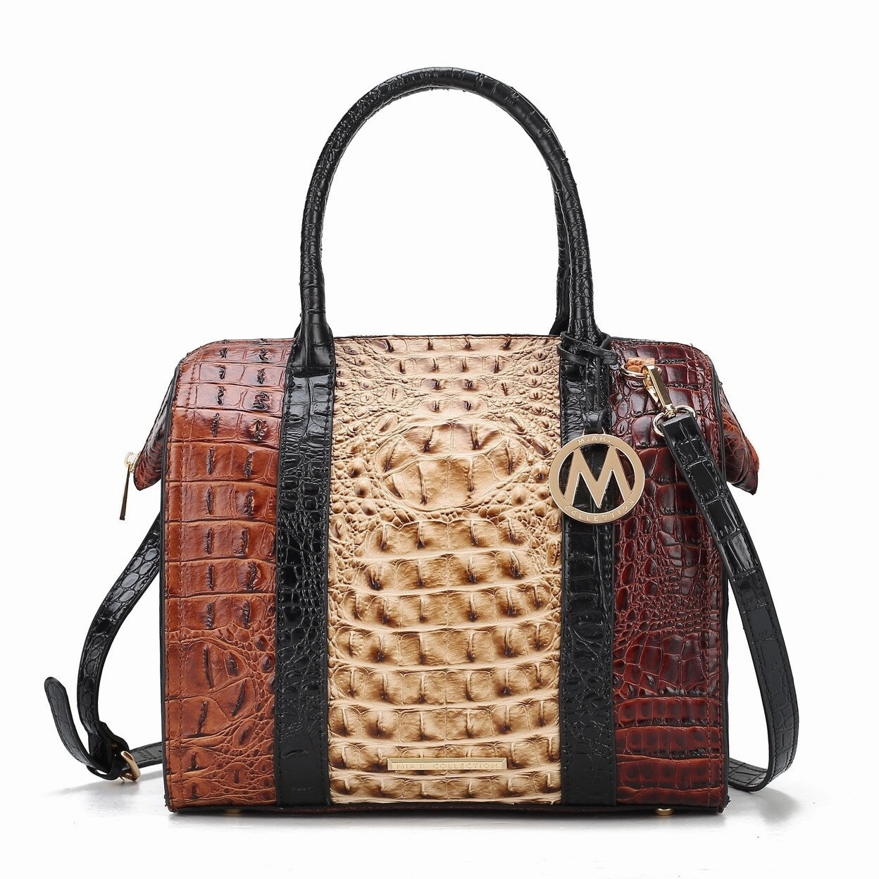 Mkfcollection Ember Shoulder Bag Vegan Leather Designer Handbag