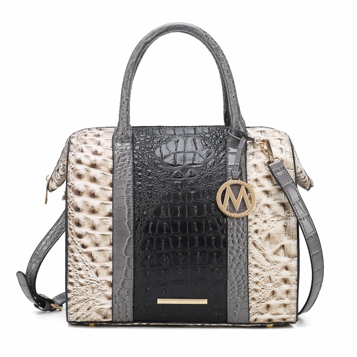 Mkfcollection Ember Shoulder Bag Vegan Leather Designer Handbag
