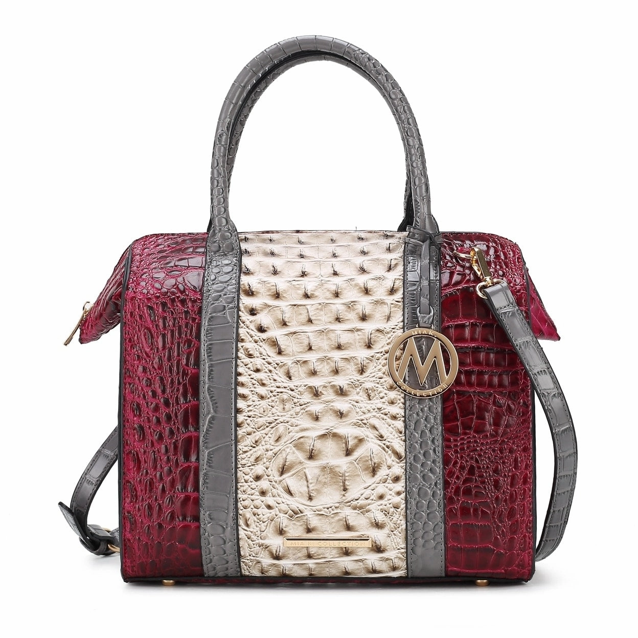 Mkfcollection Ember Shoulder Bag Vegan Leather Designer Handbag