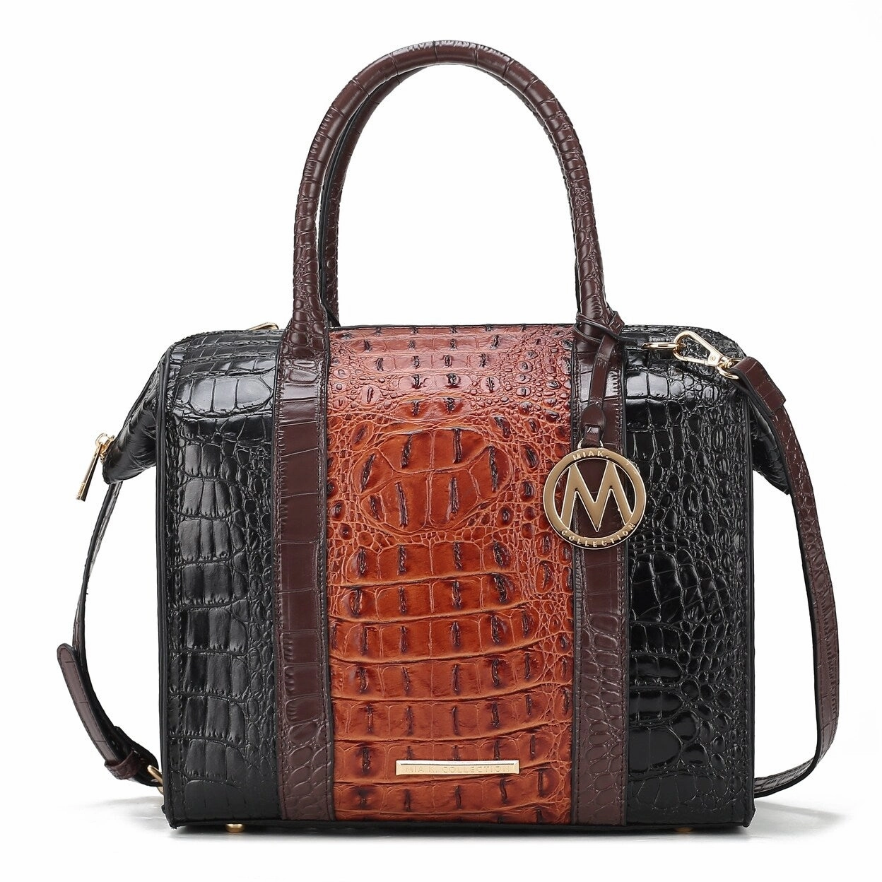 Mkfcollection Ember Shoulder Bag Vegan Leather Designer Handbag