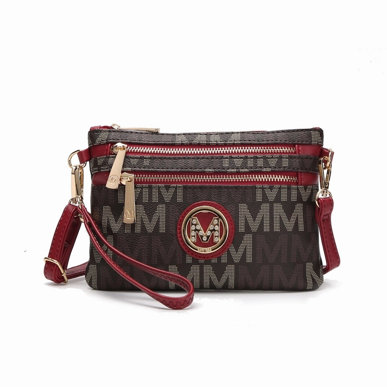 Mkfcollection Helen Signature Phone Crossbody Bag Vegan Leather Designer