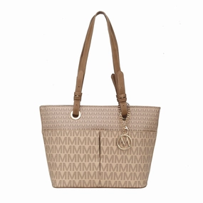 Mkfcollection Lori Signature Tote Bag Vegan Leather Designer Handbag