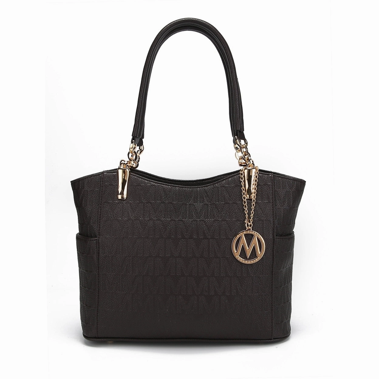 Mkfcollection Malika Signature Shoulder Bag Vegan Leather Designer Handbag