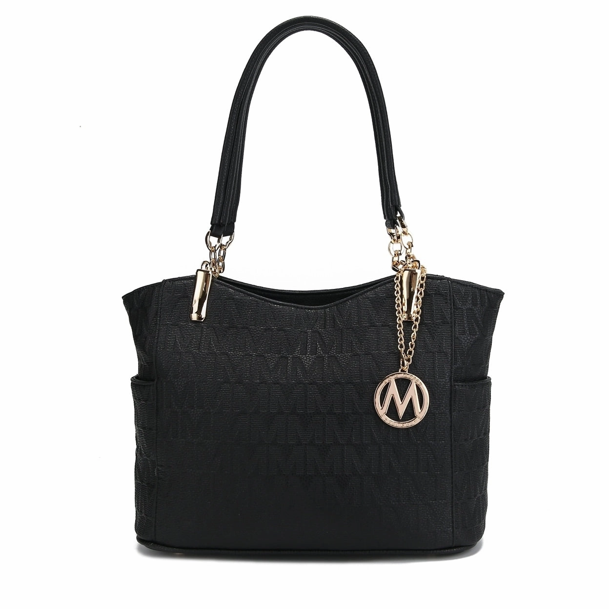 Mkfcollection Malika Signature Shoulder Bag Vegan Leather Designer Handbag