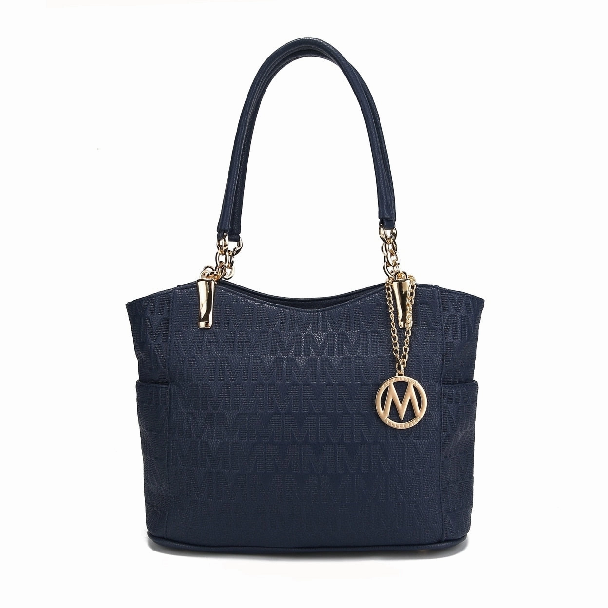 Mkfcollection Malika Signature Shoulder Bag Vegan Leather Designer Handbag
