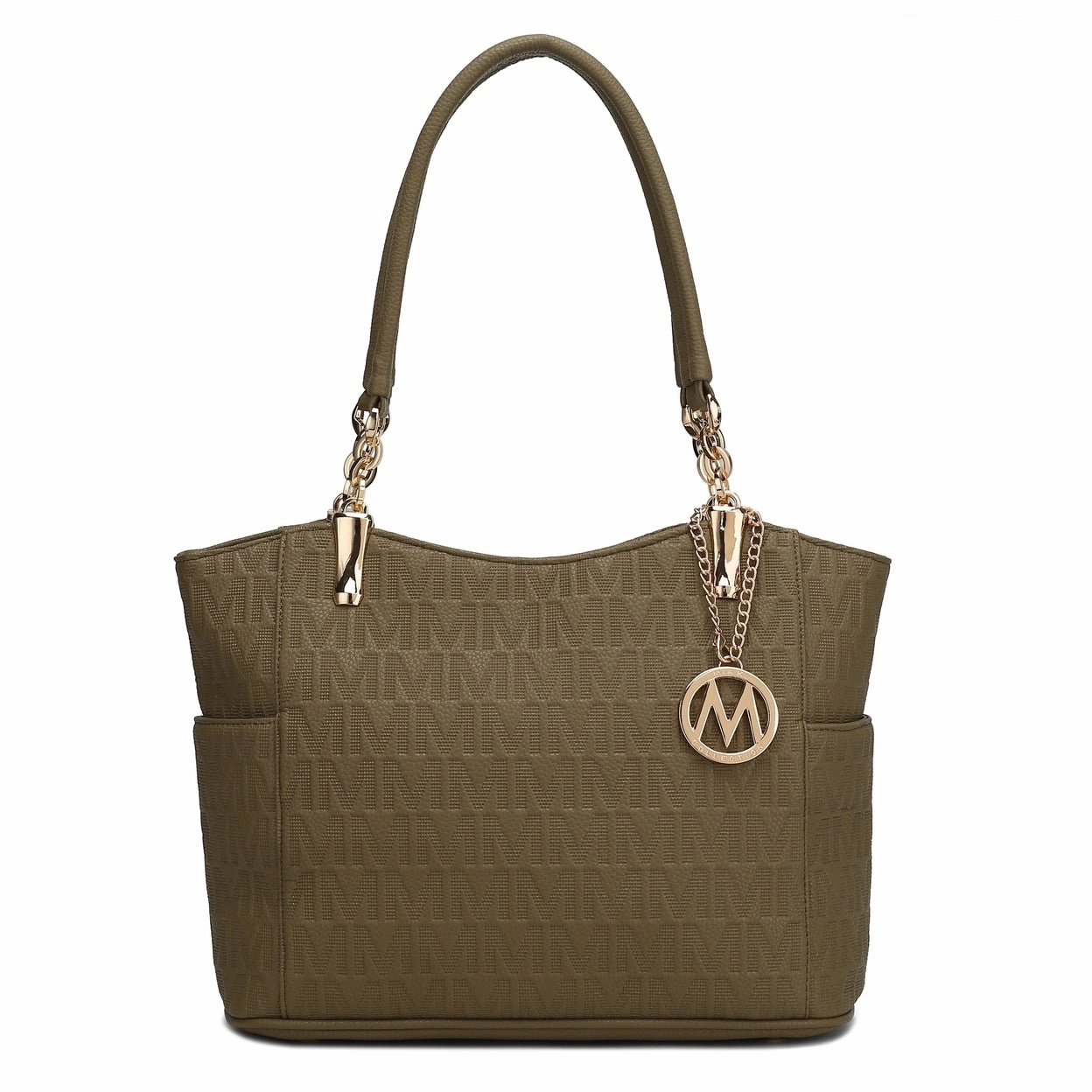 Mkfcollection Malika Signature Shoulder Bag Vegan Leather Designer Handbag