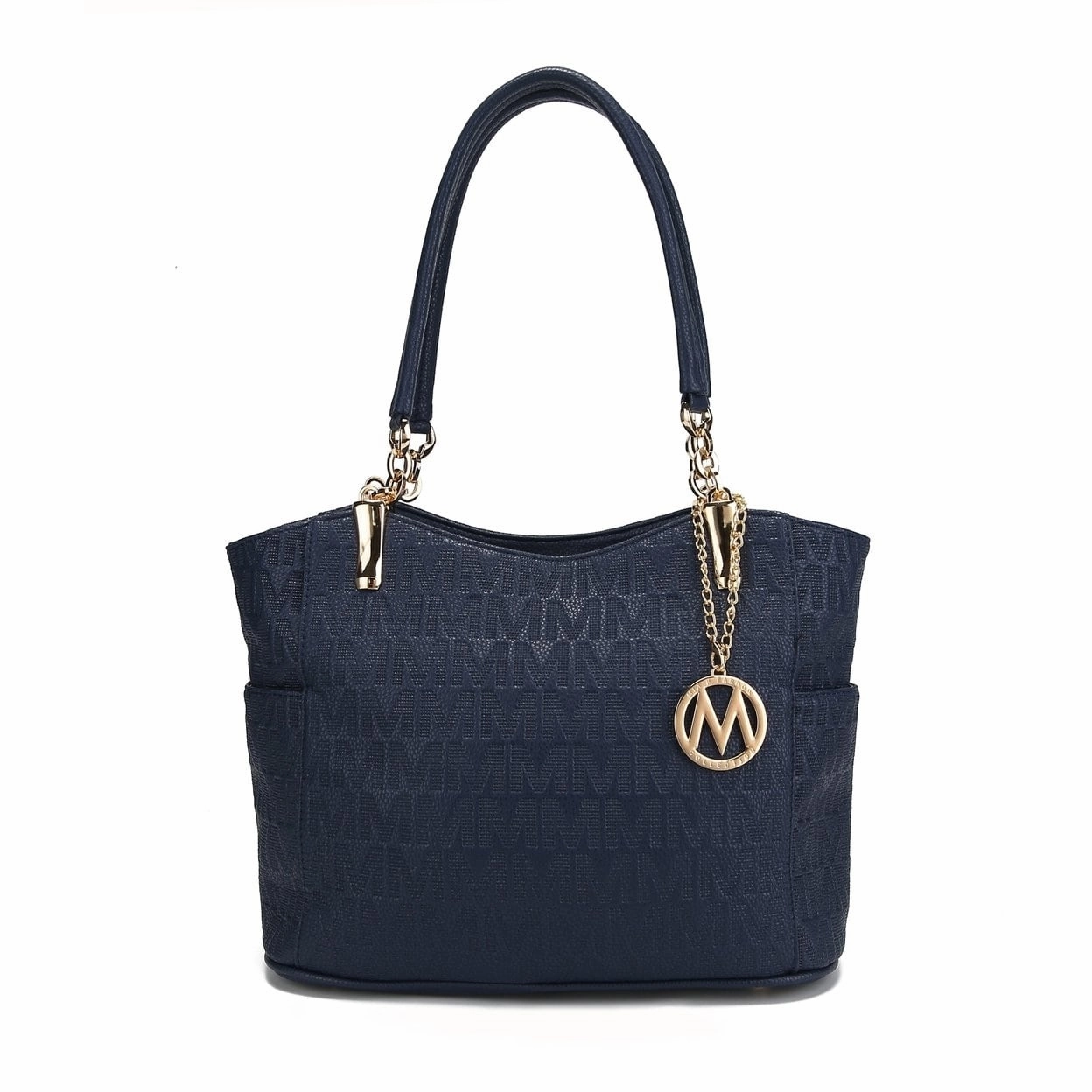 Mkfcollection Malika Signature Shoulder Bag Vegan Leather Designer Handbag