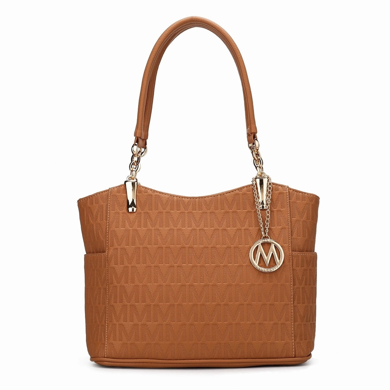 Mkfcollection Malika Signature Shoulder Bag Vegan Leather Designer Handbag