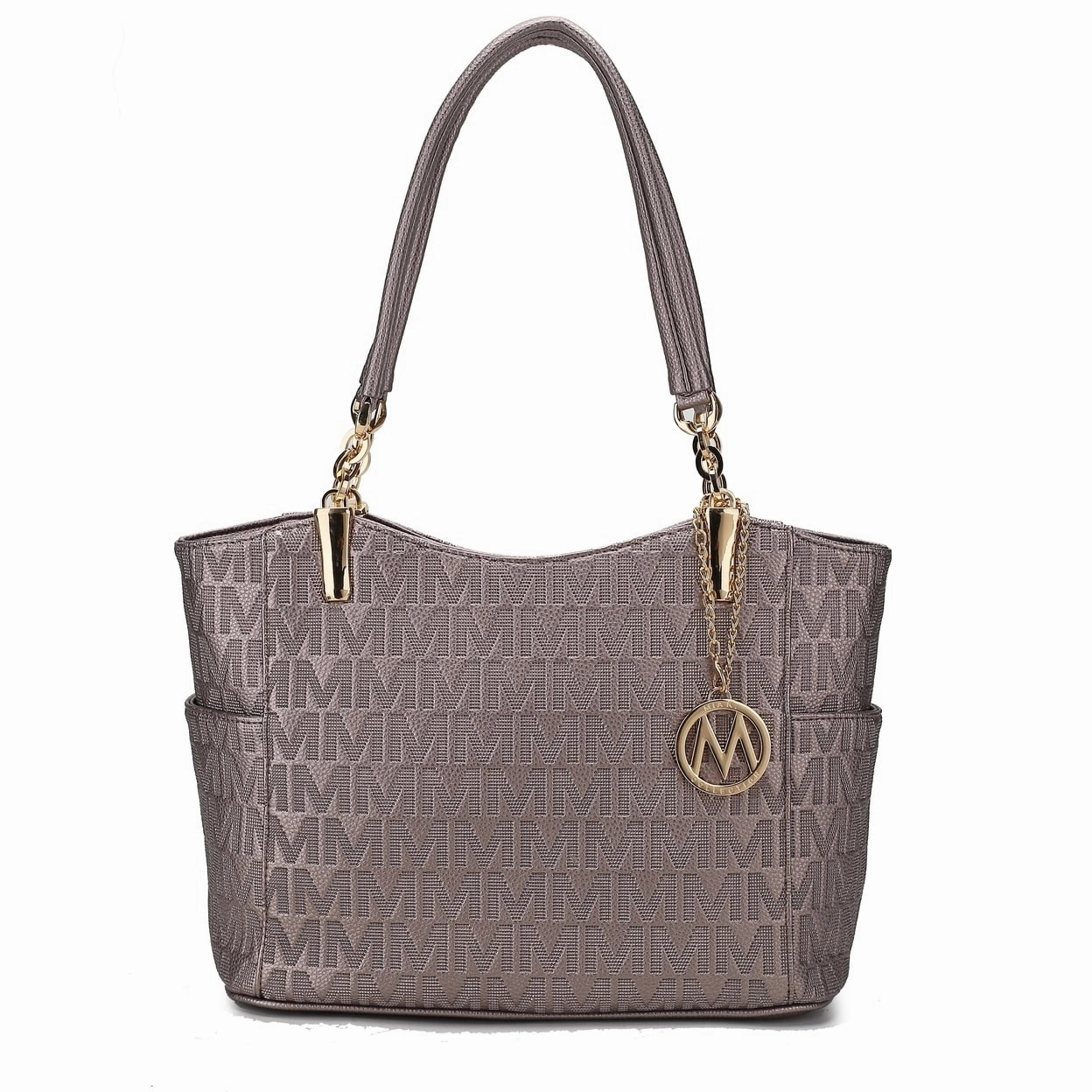 Mkfcollection Malika Signature Shoulder Bag Vegan Leather Designer Handbag