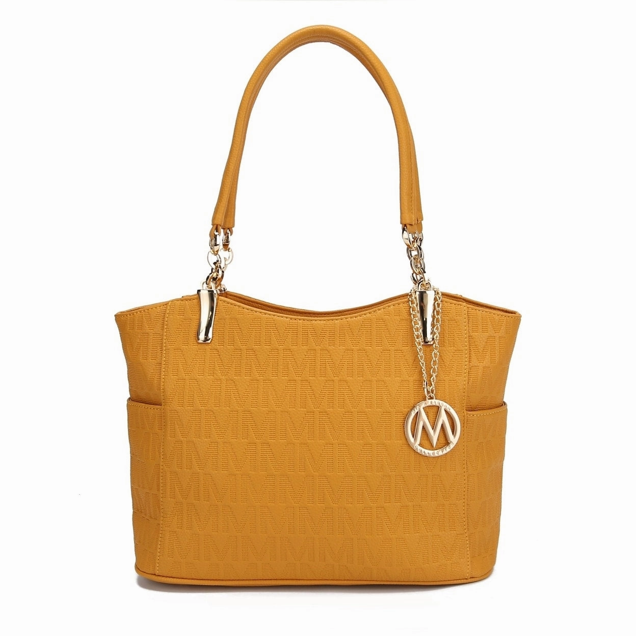 Mkfcollection Malika Signature Shoulder Bag Vegan Leather Designer Handbag