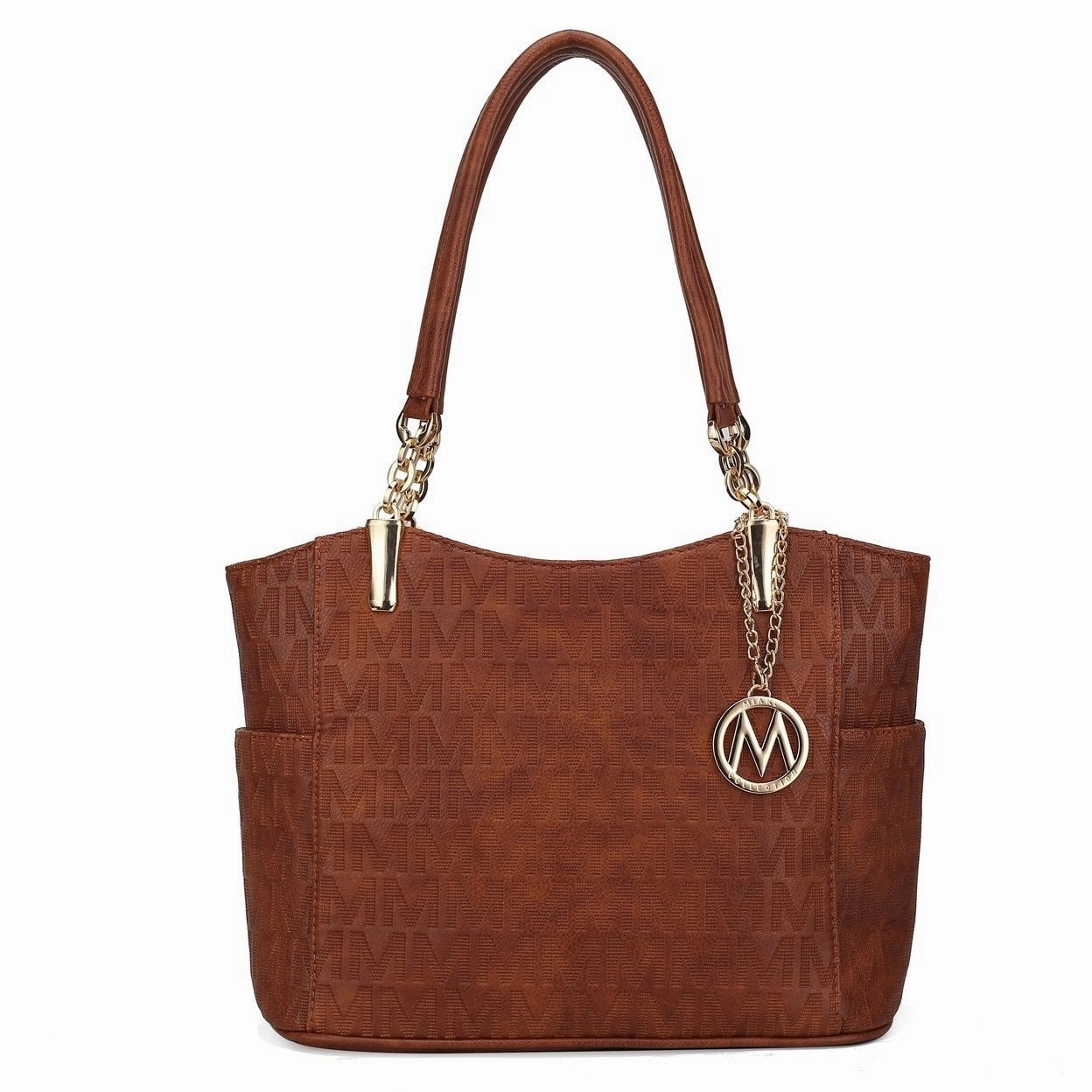 Mkfcollection Malika Signature Shoulder Bag Vegan Leather Designer Handbag
