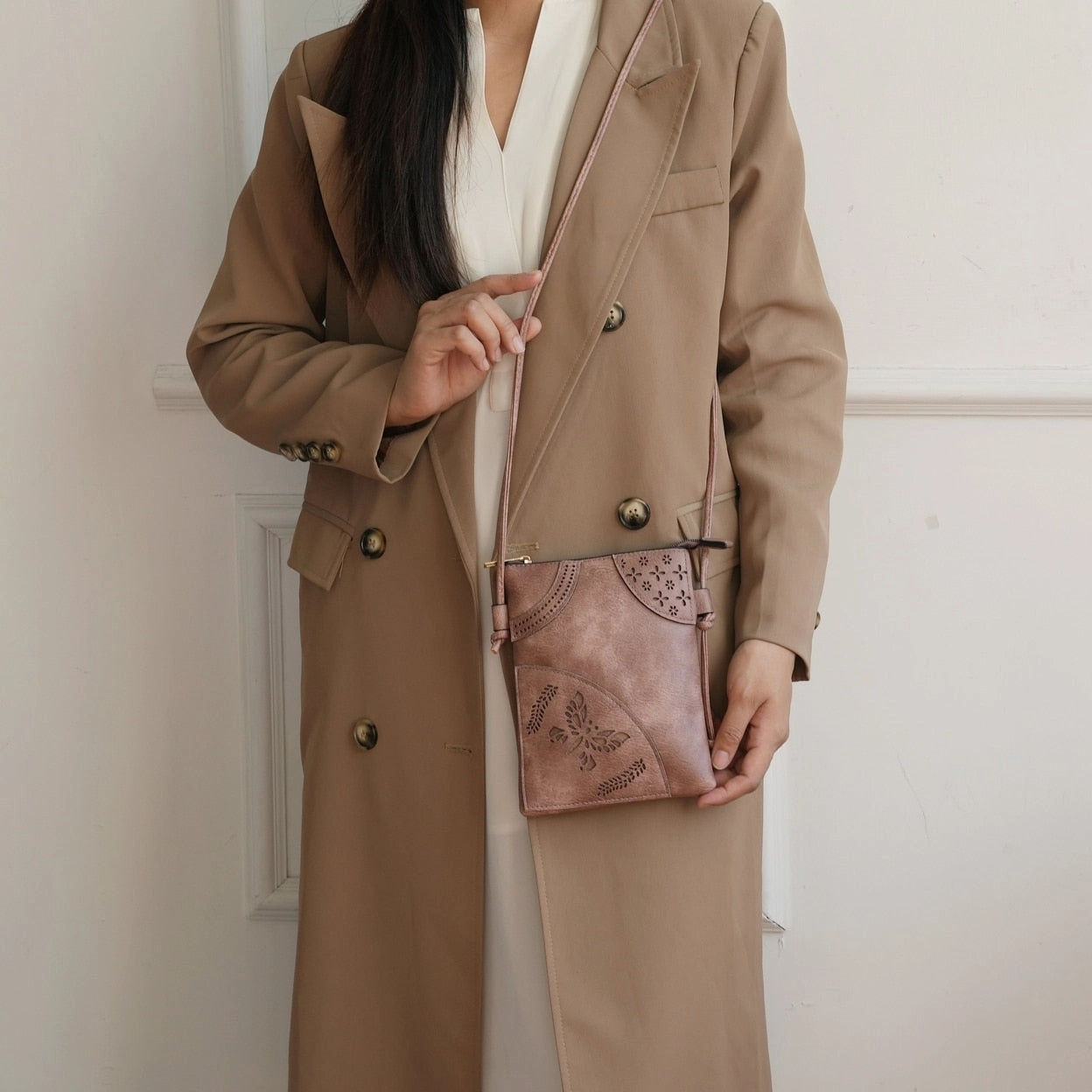 Mkfcollection Willow Crossbody Bag Vegan Leather Designer Handbag