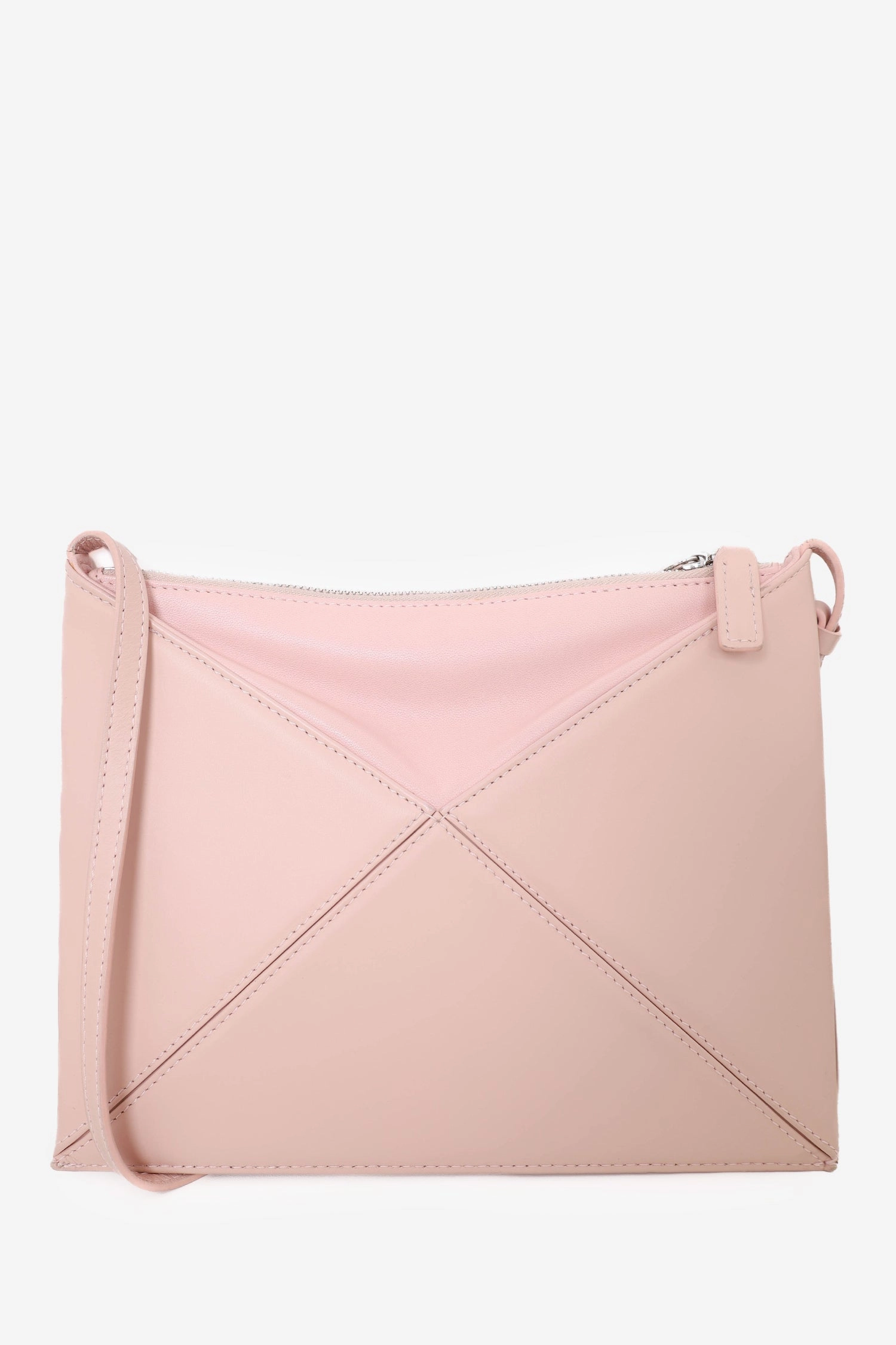 Mlouye Pink Leather Crossbody Bag