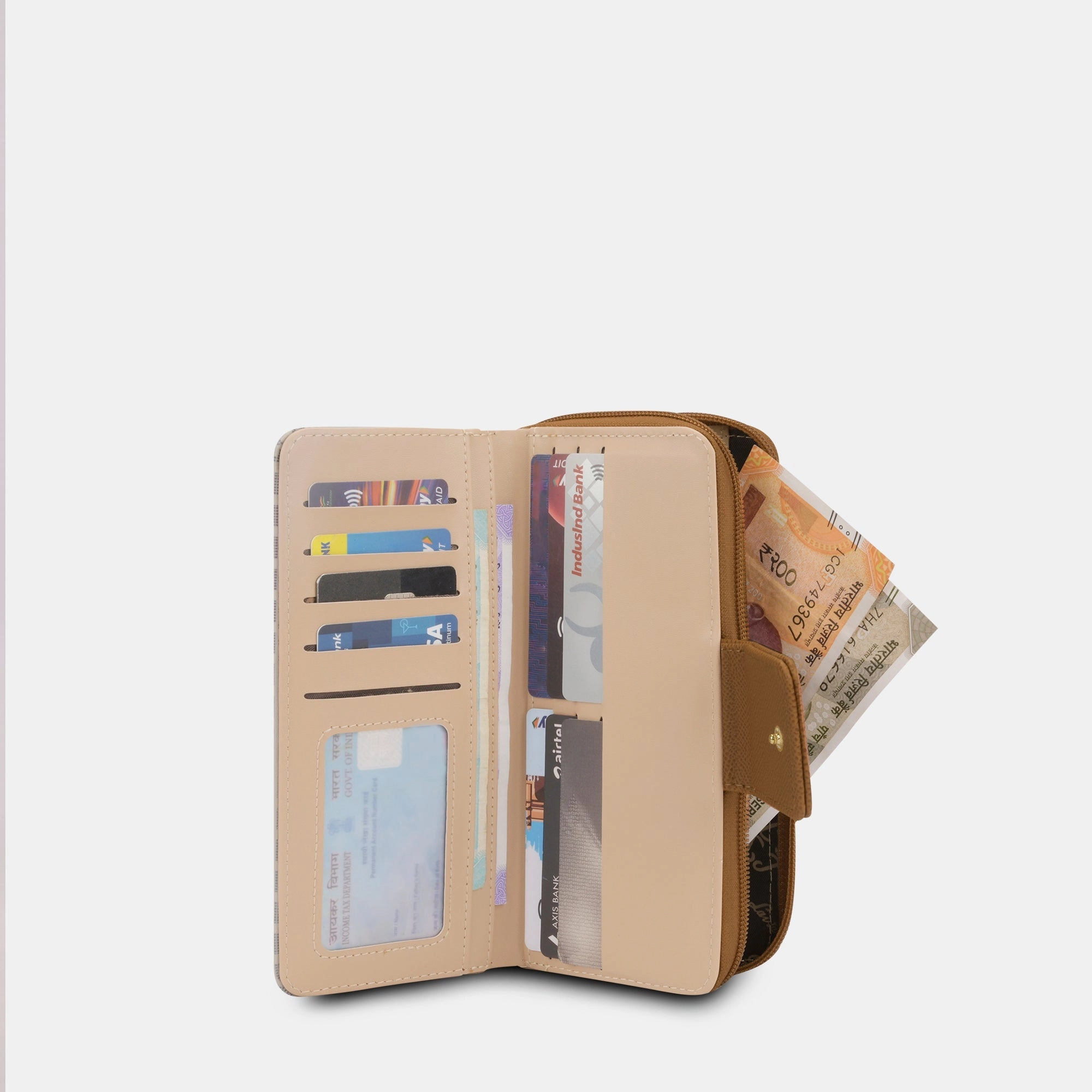 Mono Mia25 Large Bifold Zip Wallet