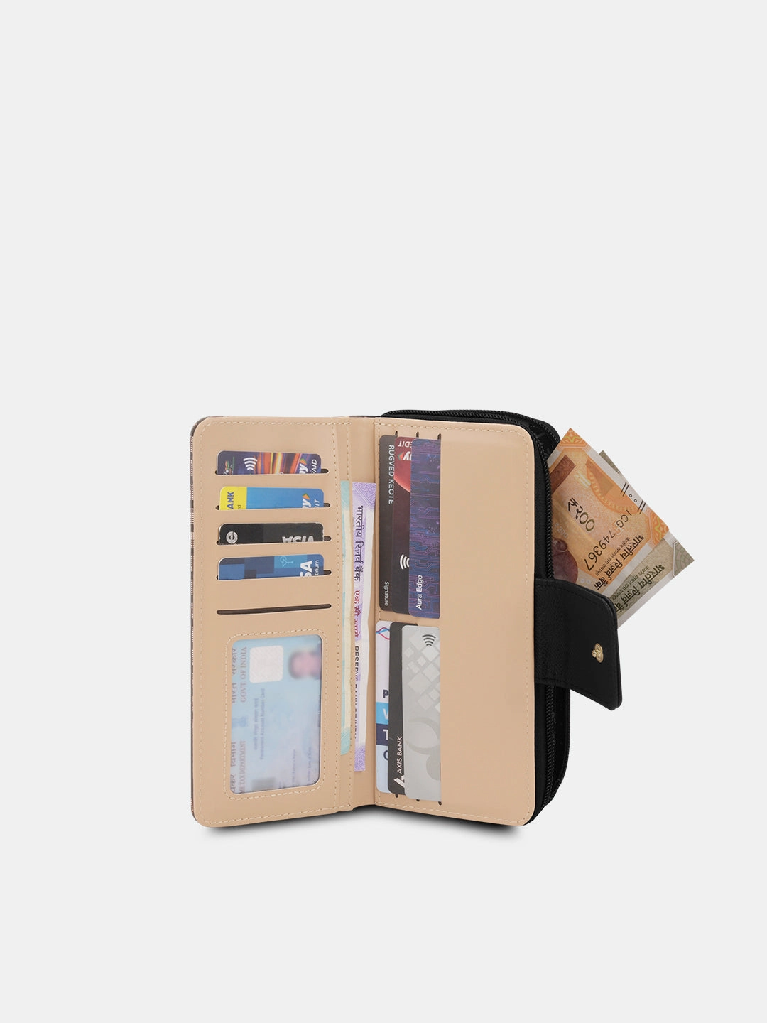 Mono Mia25 Large Bifold Zip Wallet