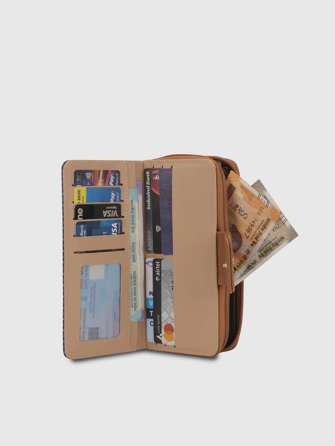 Mono Mia25 Large Bifold Zip Wallet
