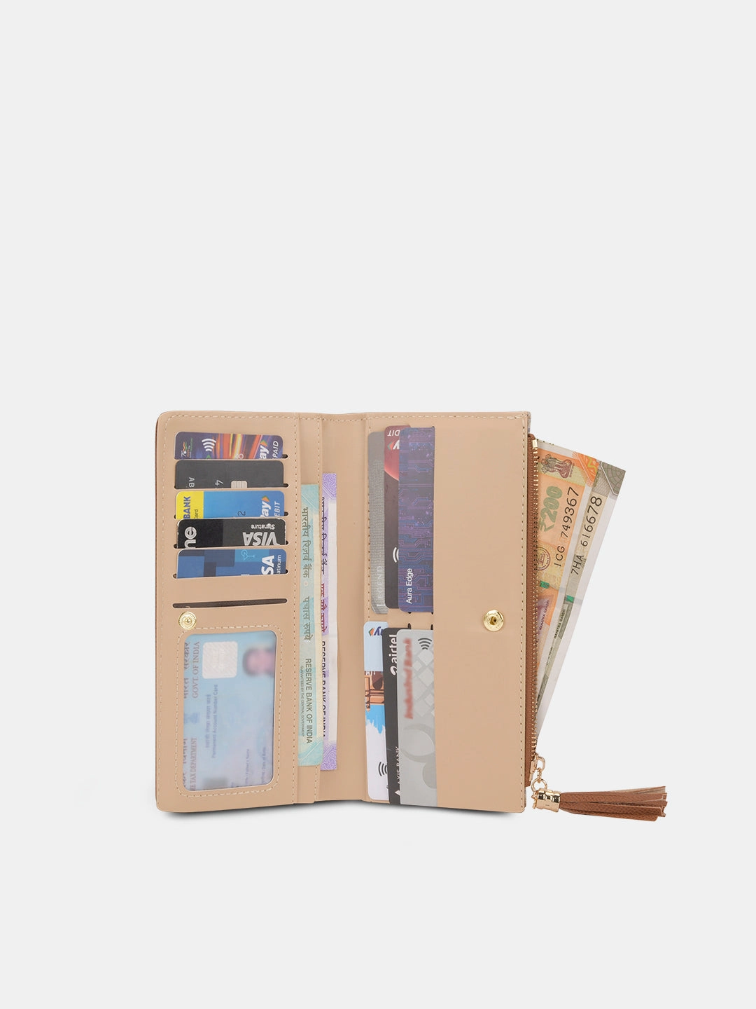 Mono Safain25 Large Bifold Zip Wallet